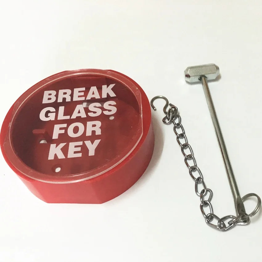 Fire Break Glass Key Box With Hammer