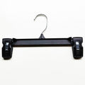 Clothing Store Factory 12inch Wholesale Plastic Pants Rack Fashion Trousers Pants Clear Black Plastic Bottom Hanger