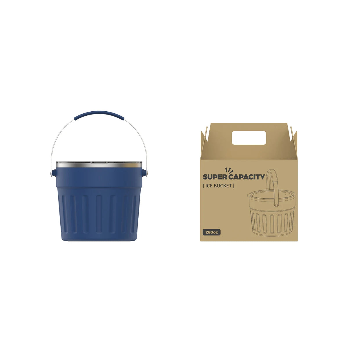 2025 New Product Watersy 260oz Double Wall Ice Bucket Hot Sale 304 Stainless Steel Tumbler Reusable Drinkware for School Parties
