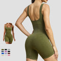 Custom One Piece Short GYM Fitness Female Elegant Sport Bodysuit Yoga Jumpsuit Women Jumpsuit Playsuits for Girls