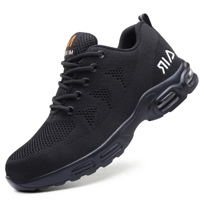 Breathable Insulated Anti-smash Work Sneakers Anti-puncture Lightweight Men's Safety Shoes