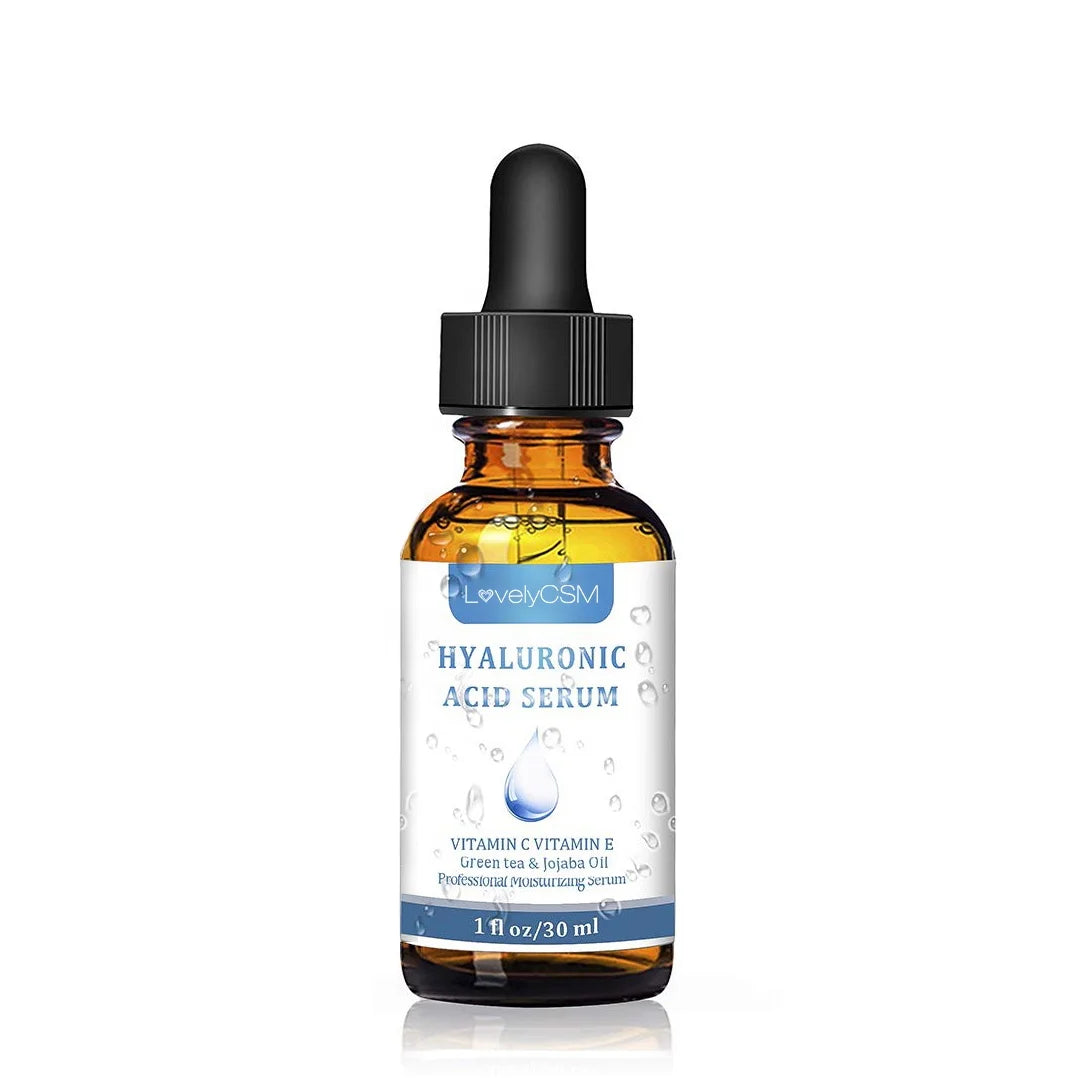 OEM Customized Organic Hyaluronic Acid Serum Liquid Chamomile Essential Oil Aloe Vera Witch Hazel Anti-Aging Wrinkle-Free