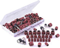Durable 132 Pieces Sanding Drum Set Sandpaper Roll Including 120 Pieces Drum Sander Sanding Sleeves and 12 Pieces Drum Mandrels