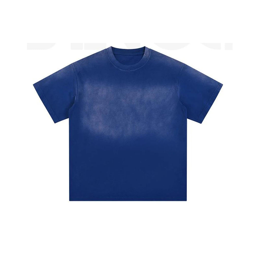New Rightdo High Street Dip Dye Monkey Washed Oversize Tshirts Unisex Heavyweight Gradient Garment Dyed Acid Wash T Shirts