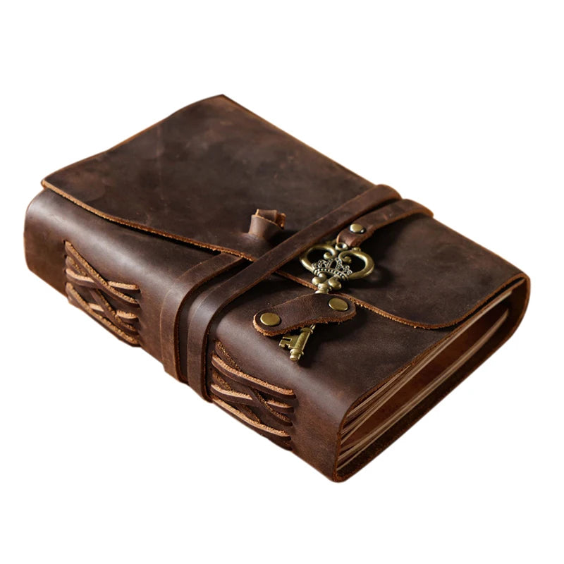 Soft Feeling Real Leather Handmade Creative Organizer/Planner for Events