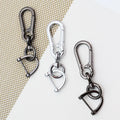 Retail New Zinc Alloy Hook Keychain Car Keychain Customer logo Metal Keyring Rotating Hook Hardware Accessories