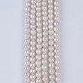 10-11mm Natural White Freshwater Round Pearl Strand for Jewelry Making Grade a
