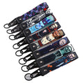 Wholesale Durable Japanese Anime Cartoon Light Keychains Accessories Custom Woven Lanyard Gift Promotion One Pieces Keychain Low