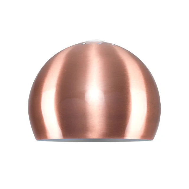Custom Sheet Metal Copper Dome Shade Copper Spinning Lampshade Parts  Brush Polishing Copper Lamp Shade