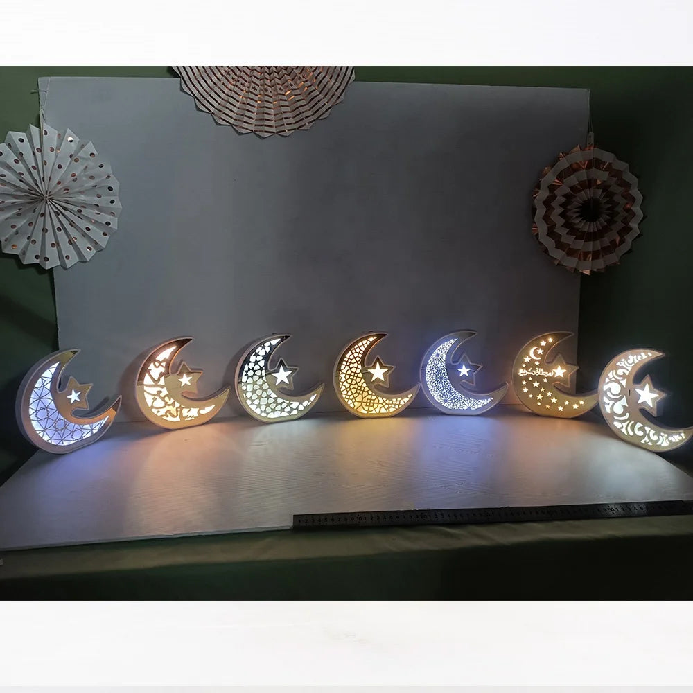 Ramadan Mubarak Lamp Decorations Moon Lamp Kids Night Light 3D Star Moon Light Moon Lamps