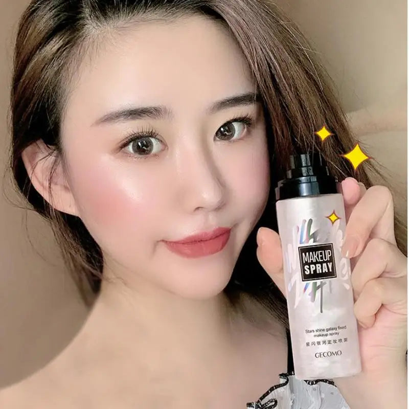 Galaxy Star Makeup Spray Setting Spray Waterproof Moisturizing Hydrating Oil Control Matte Finishing Spray Makeup Fixing Mist