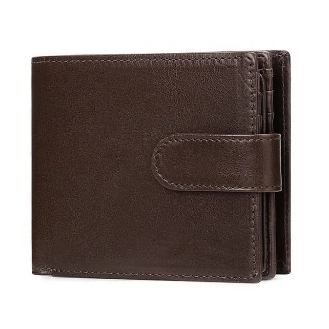 Cossni Wholesale Custom Leather Wallets Bifold Fashionable Men Wallet Button Closure Multi-card Slot Minimalist Wallets
