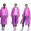 Custom Logo Adult Colorful Portable Waterproof Rainwear Peva Rain Poncho Transparent EVA Long Raincoat