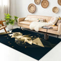 Luxury 3D Printed Floor Mat Modern Geometry Carpet with Vision Technology Factory Direct Sale Crystal Velvet Area Rug