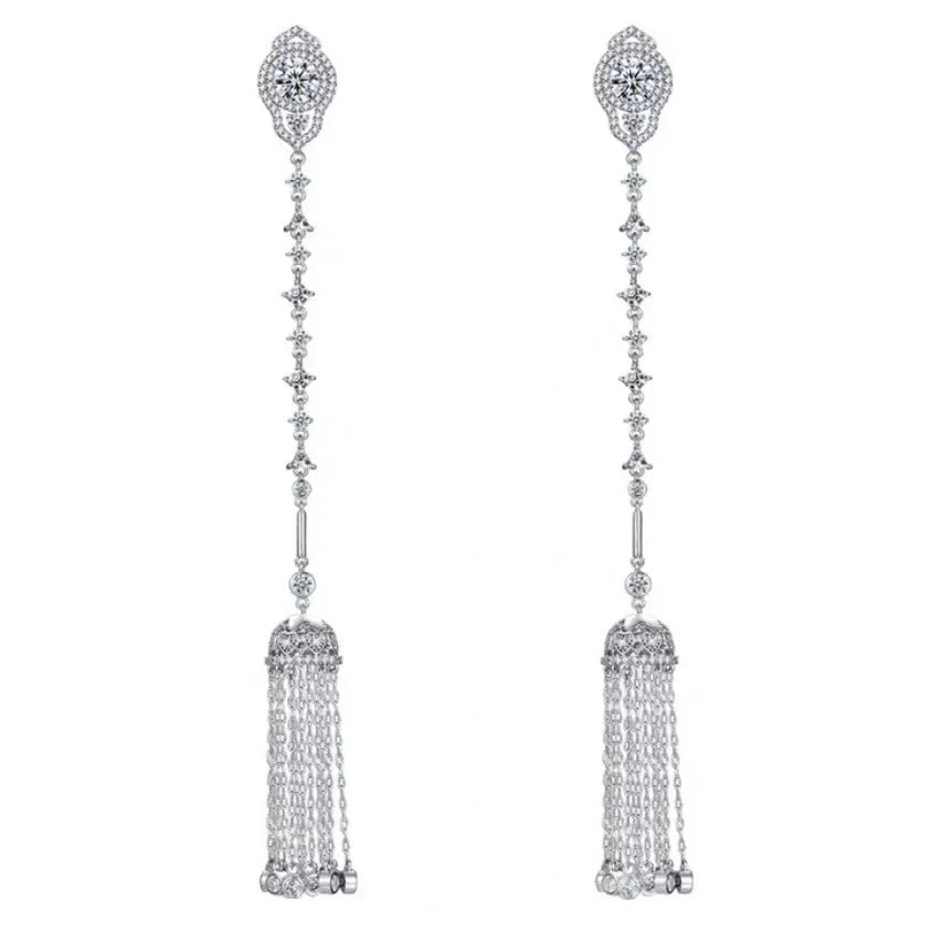 Fashion Bohemian Style Big Tassel Dangle Earrings Statement Tassel Earrings Women Middle East Style Jewelry