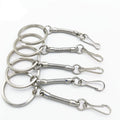 Wholesale High Quality U Disk Keychain Accessories Hardware Spring Metal Key Chains DIY Clasp Snap Hook Key Chain Ring