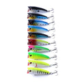 10pcs/set Wholesale 6cm 7g Hard Trolling Fishing Lure Popper Saltwater Trolling Lure Bait Lure Set