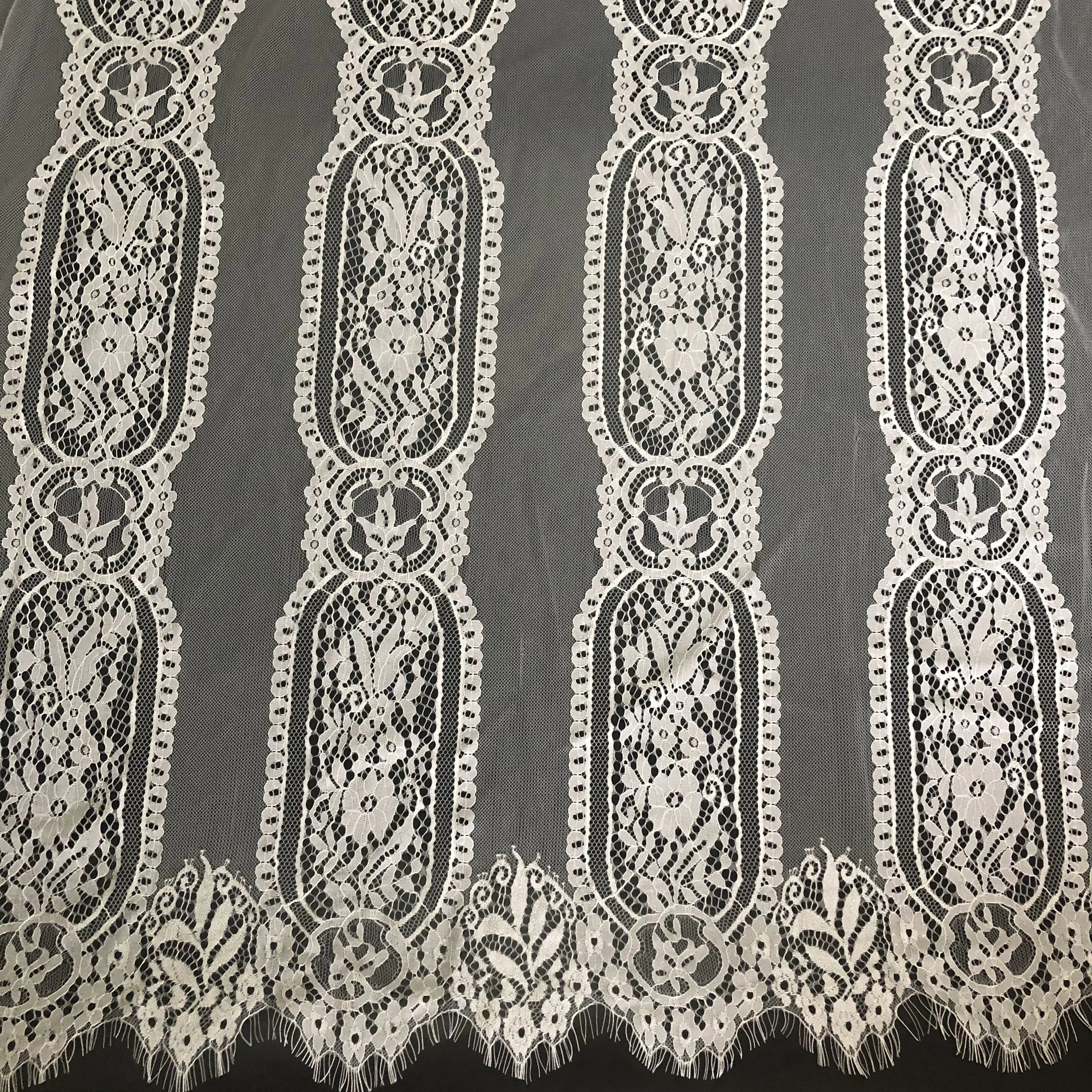 Fancy 150cm Width Classy Chantilly Lace Fabric Eyelash Textile Accessories LT20835