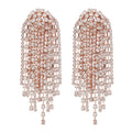 JL17055 Top Quality Fashion Rhinestones Earrings Women Long Tassel Party Earrings Jewelry