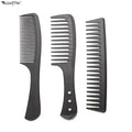 Wanmei Professional Salon Black Taper Comb Styling Anti Static  Wide Tooth Comb Fine  Carbon Fiber Salon Hairdressing Comb