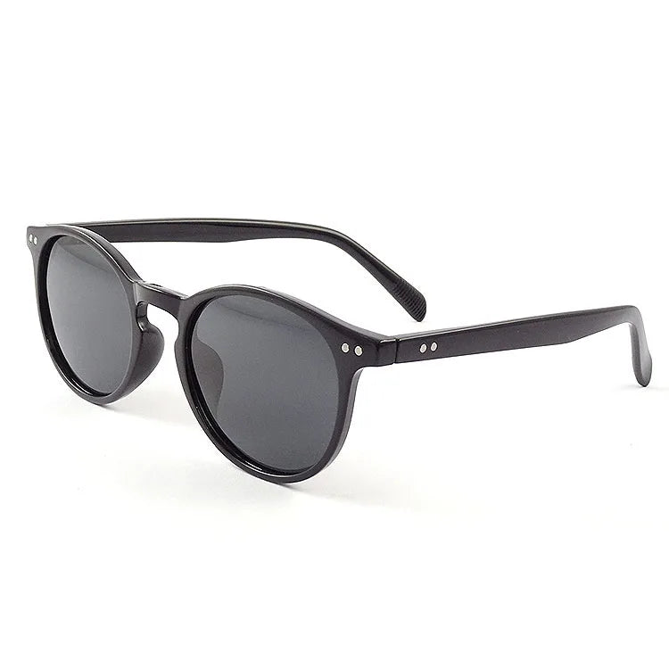 Classic Designer Authentic Unisex Round UV400 Polarized Sunglasses with PC Lenses Lightweight and Fashion Style