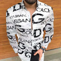 Summer New Fall Clothes Mens Print Hawaiian Shirt Casual Long-sleeve Men Shirts