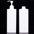 PCR HDPE Square Bottle 300ml/500ml Lotion for Bathroom Cheap Plastic Soap Bottle with Pump Sprayer for Shampoo Facial Cleanser