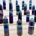 Factory Price TOP Quality Crystal Healing Stone Rainbow Fluorite Points Wands for Home Decoration
