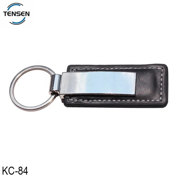 Custom Logo Blanks Metal Car Key Tags Wholesale Leather Chain Accessory Handbags Key Ring Leather Key Chains for Purse