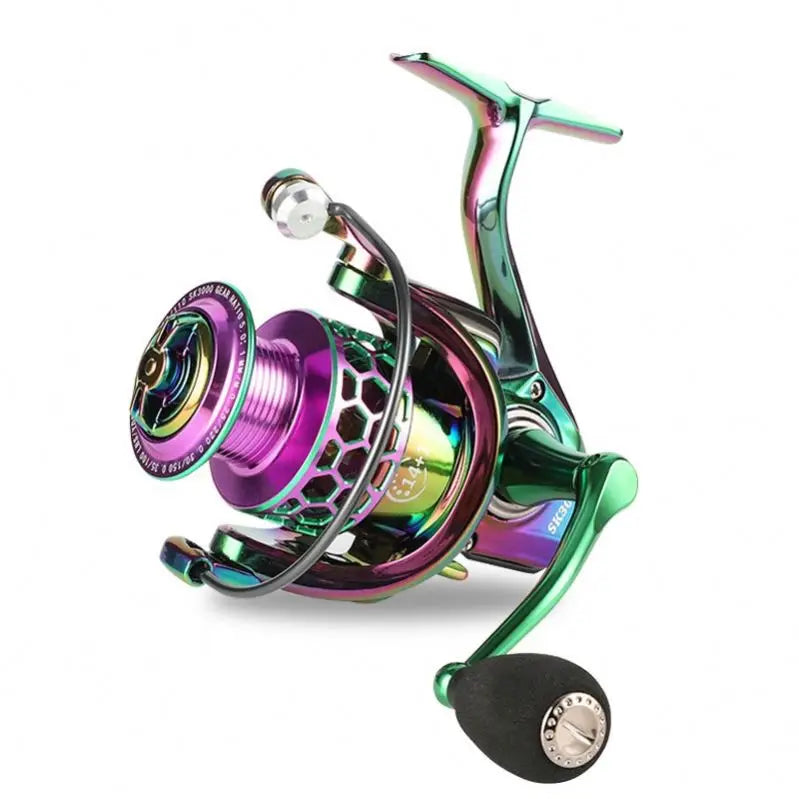1000-6000 Series Electroplated All Metal Reel Set and Fresh Water Saltwater Fishing Reel