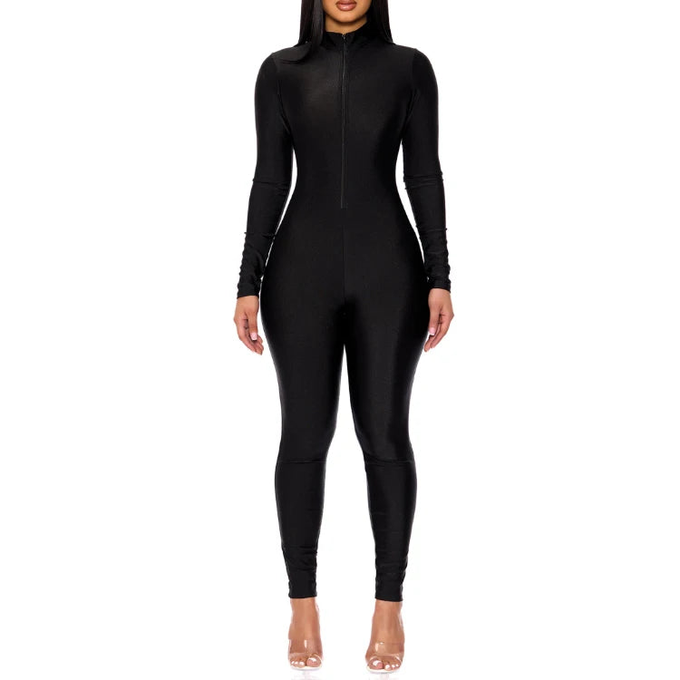 Long Sleeve Solid Color Modest Burkinis Muslim Swimwear Full Body Zipper One Pieces Tan Throught Burkinis Swimsuits 2025