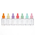 Sunshine New Design 1oz Thick Wall for Clear PET Serum Dropper Bottle Thick Wall Empty Container for Skincare Cosmetic Packaging