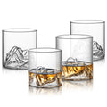 Japanese Style Cocktail Rocks Tumbler Clear Drinking Glass Cup Mount Fuji Whisky Glasses