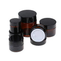 Glass Cream Jar Brown Skincare Eye Cream Bottle Face Cream Container Cosmetic Sample Bottle in Stock Dispensing Bottle