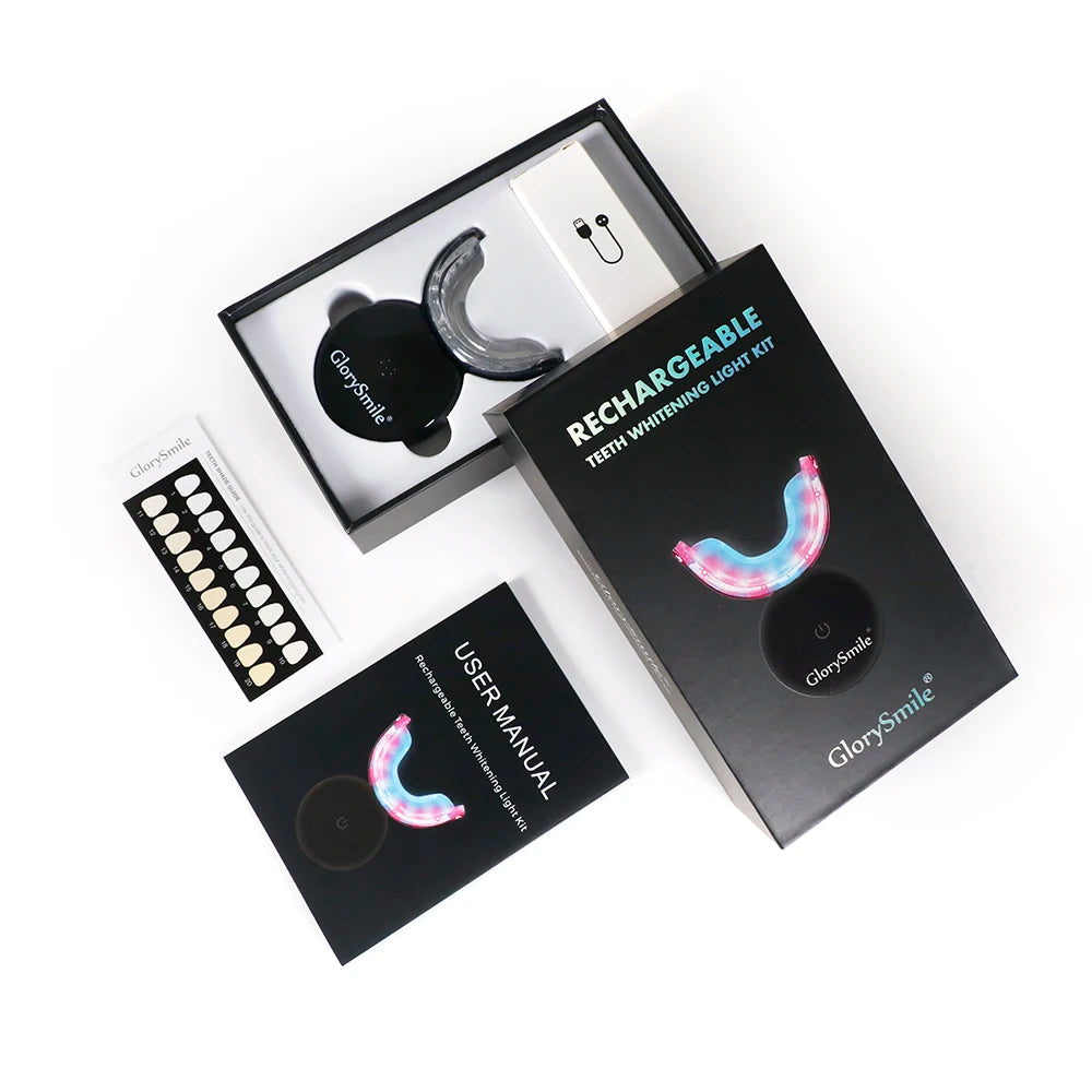 Home Use Tooth Bleaching Machine Privated Logo Non Peroxide Wireless Teeth Whitening Led Kit