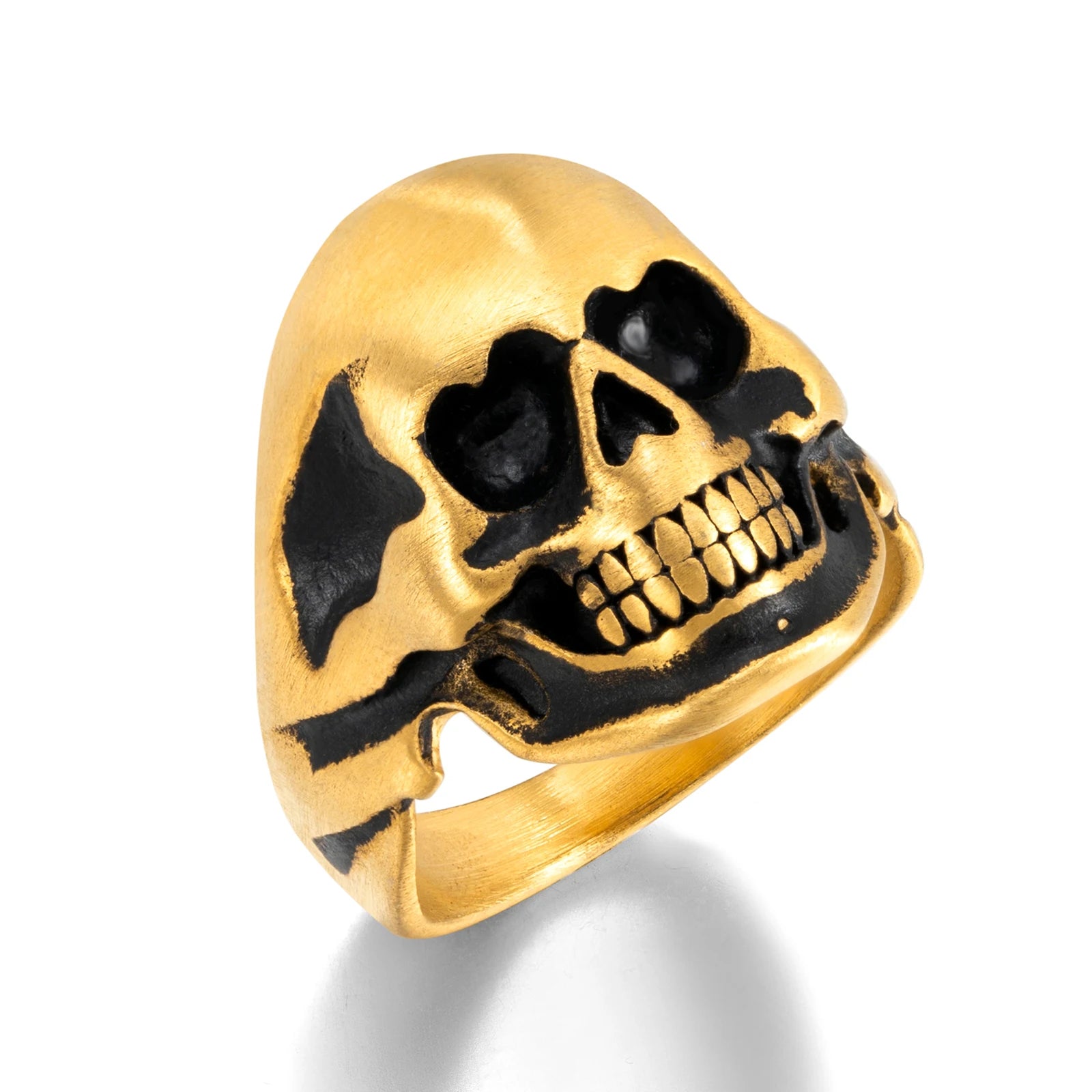 Fine Man Ring Gold Jewelry Custom Stainless Steel Skull Ring Fashion Silver Ring for Man