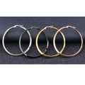 Stainless Steel 3mm Thick Unique Dangle Drop Hoop Earring Women Earrings Accessories for DIY Designer Handmade Makers