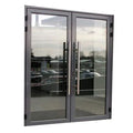 Cheap Price Modern Supermarket Shop Double Glass Aluminum Alloy Villa Swing Store Front Door Thermal Insulation Finished 5-Year