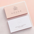 Custom Luxury Rose Gold Foil Greeting Card Offset Coated Paper Screen Printing for Business Card Bag with Own Logo Printing