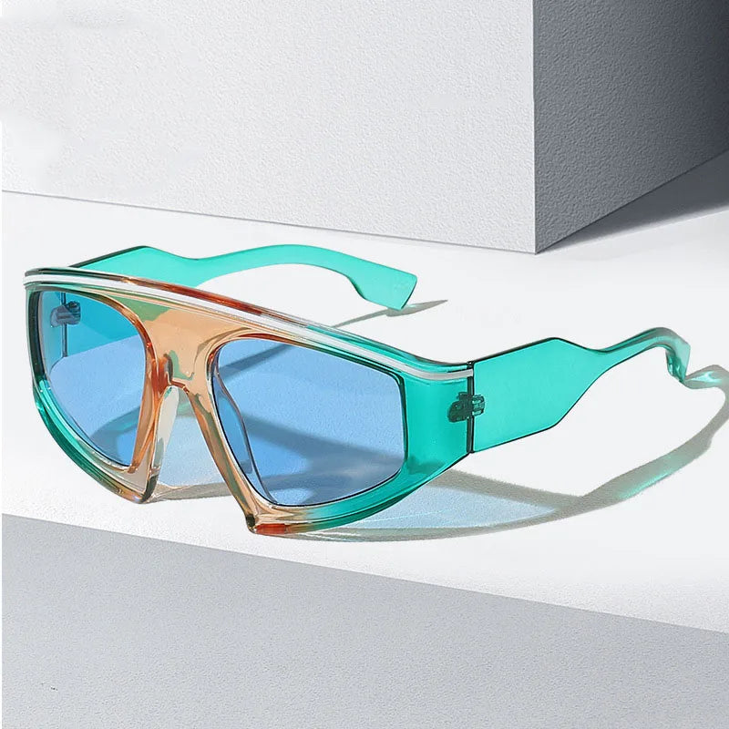 Wholesale Candy Color Y2K Outdoor Cycling with Large Frames Sunglasses for Men and Women Casual Style