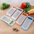 Stainless Steel Eco-Friendly Food Grade Cheese Grater Double-sided Flat Handheld Vegetable Slicer for Kitchen Use