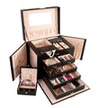 OMT Personalized Pu Leather Jewelry Packaging Box with Custom Logo Square Shape Gift Option Bulk Pack