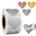 Cartoon Stickers Scratch Off Label Sticker Roll Heart Shaped Scratch Stickers