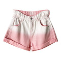 Female Sexy Summer Tie-dyed Colorful Women High-waisted Wide Leg Denim Shorts