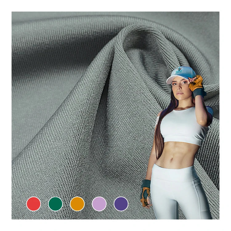 Fashion 80% Polyester 20% Spandex Fabric by Roll Factory Direct Sale Solid Zurich Fabric for Clothing/