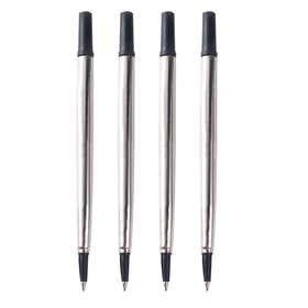 SHULI 0.5MM/0.7MM Metal Gel Pen Ink Refill Rollerball Pen Rollers for Repuesto De Pluma Pen