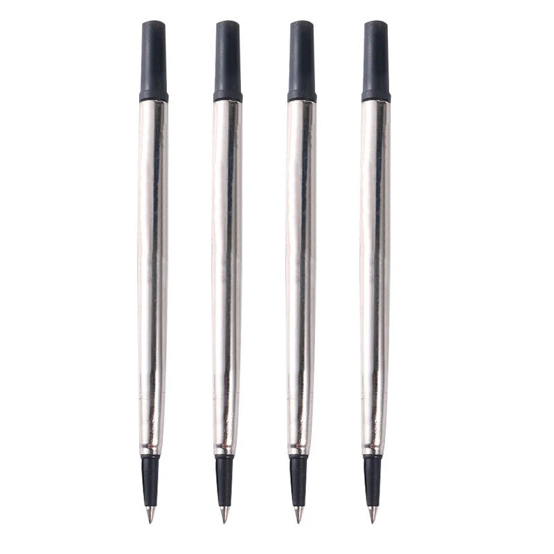 SHULI 0.5MM/0.7MM Metal Gel Pen Ink Refill Rollerball Pen Rollers for Repuesto De Pluma Pen