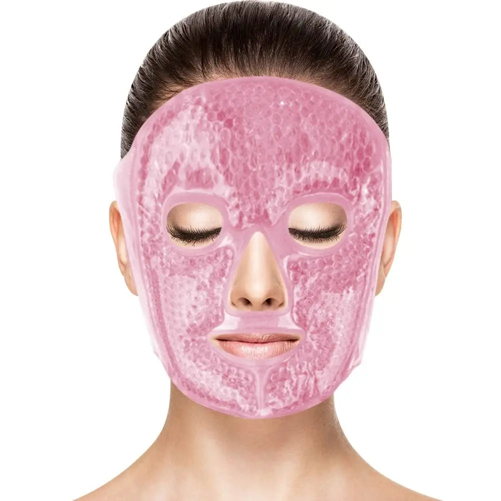 Cooling Gel Face Mask Freezable Ice Face Mask Hot Cold Face Compress for Redness Puffiness Acne