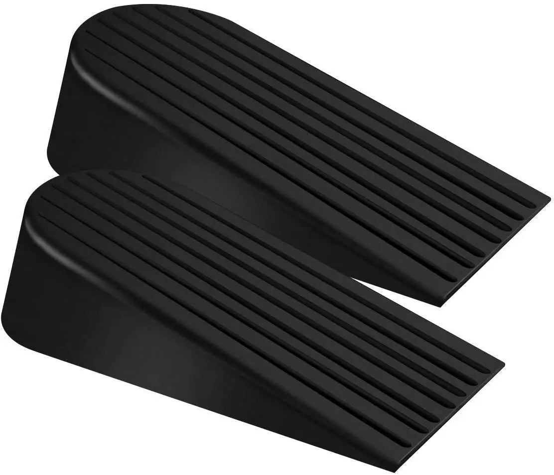 Big Adjustable Durable Heavy Duty Rubber Door Stopper Wedge-Waterproof & Eco-Friendly for All Floor Surfaces