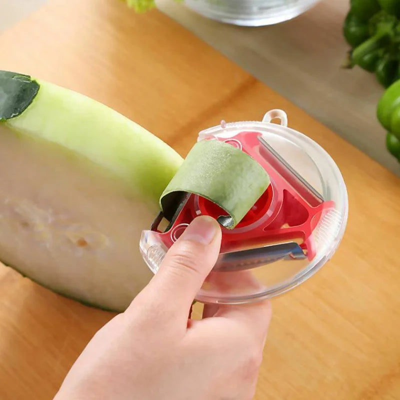 3In1 Multifunction Kitchen Gadgets Fruit and Vegetable Peeler Stainless Steel Blade Shredding Tool